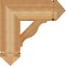 Ekena Millwork Funston Arts & Crafts Rough Sawn Bracket, Western Red Cedar, 6"W x 20"D x 20"H BKT06X20X20FST03RWR - alternate 2